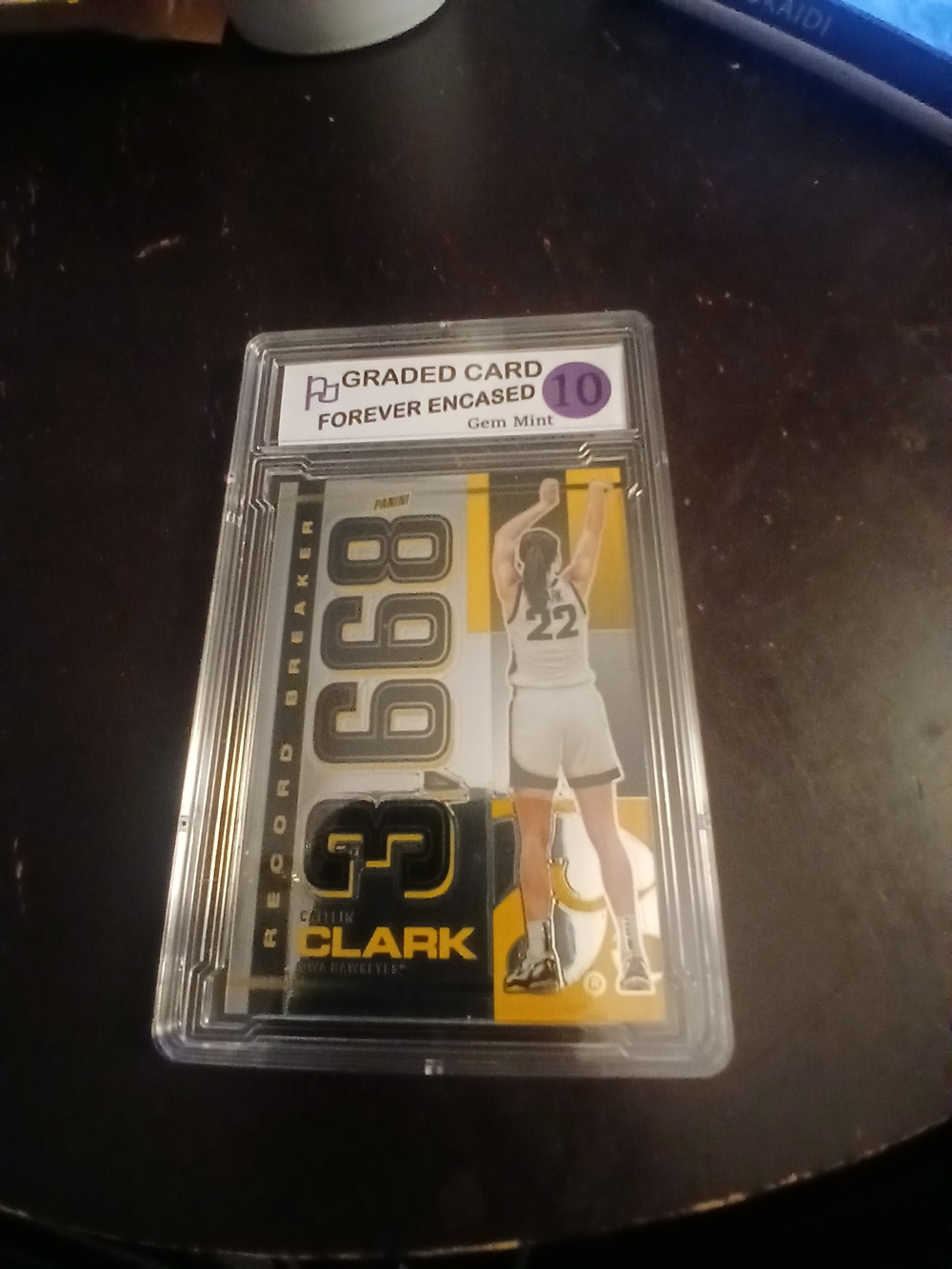 Caitlin Clark Chrome Rookie  Record Breaker Card Gem Mint 10